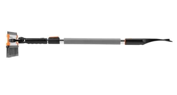 Купить Телескопическая щетка-сметка для снега со скребком и водосгоном, поворотная голова STELS 55299